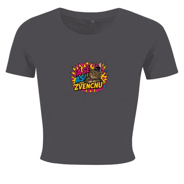 Dámský crop top – Já se asi zvencnu (velký motiv)