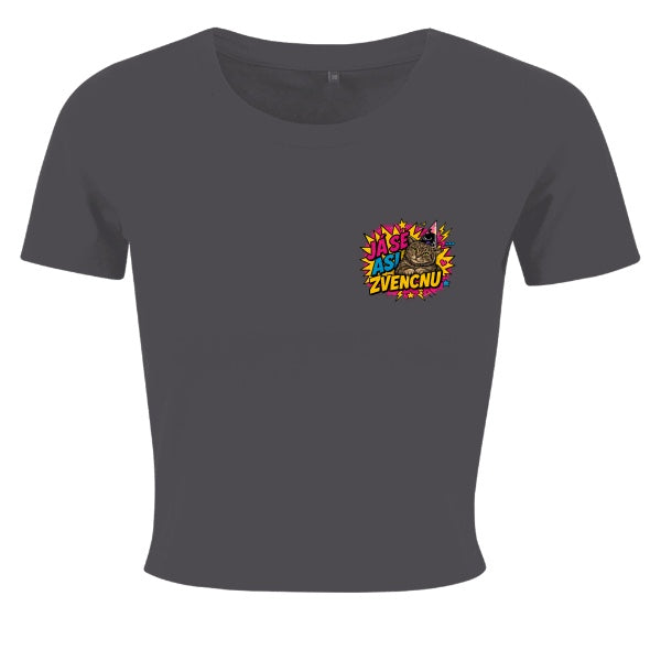 Dámský crop top – Já se asi zvencnu (malý motiv)