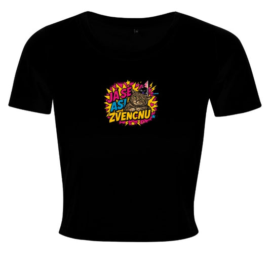 Dámský crop top – Já se asi zvencnu (velký motiv)