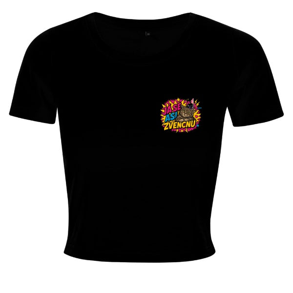 Dámský crop top – Já se asi zvencnu (malý motiv)