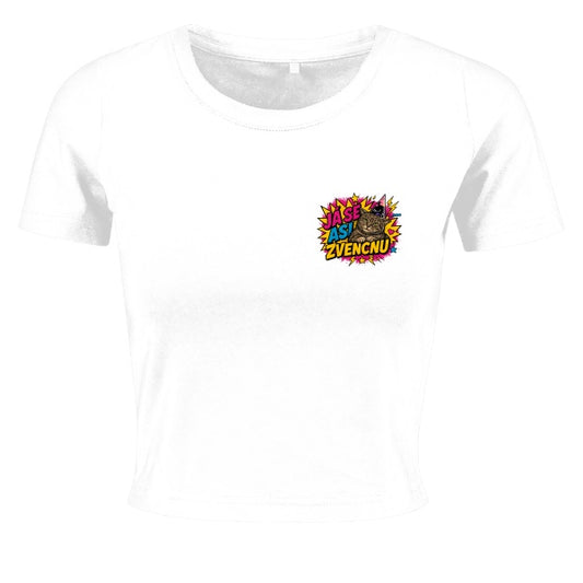 Dámský crop top – Já se asi zvencnu (malý motiv)